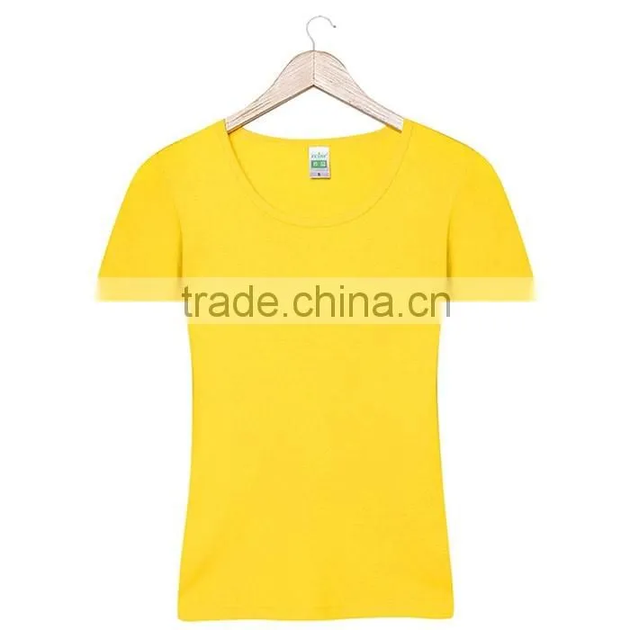 new style custom t shirt, Soft fabric round neck woman shirt