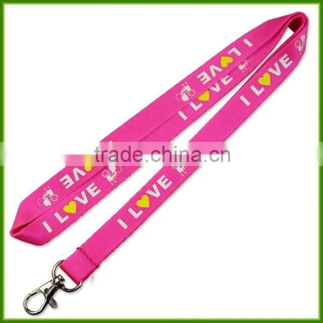 Custom screen printing exhibition LOGO Nylon lanyards work permit card lanyard mobile phone rope Lanyard