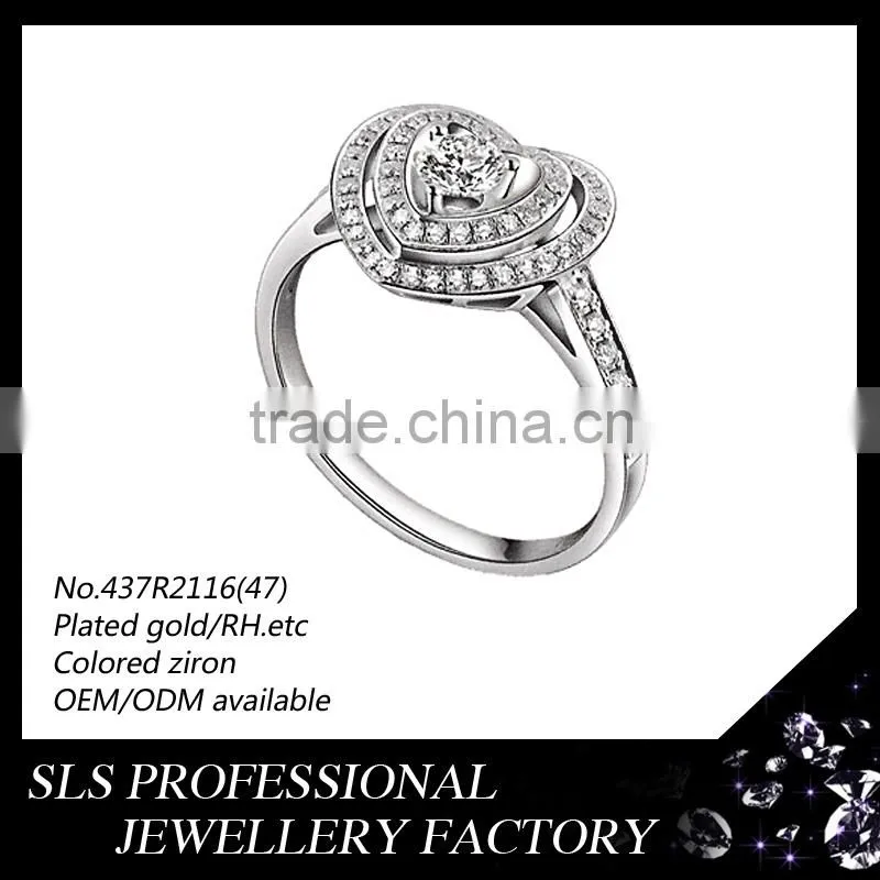 HK/EU/US 6mm 10mm size Womens ring Solid 925 Sterling Silver ring CZ Micro Paved wholesale fashion Engagement Ring