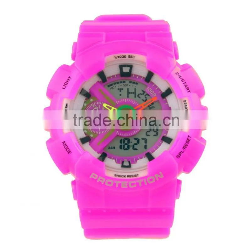 LP1369 Promotional price teenage style 30m waterproof dual function watch
