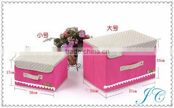 Best Sale Fabric Folding Non - Woven Cloth Storage Box With High quality