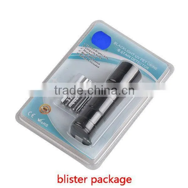 YT-7312DUV led Flashlight 390nm-395nm Wavelength 12 LED UV Flashlight