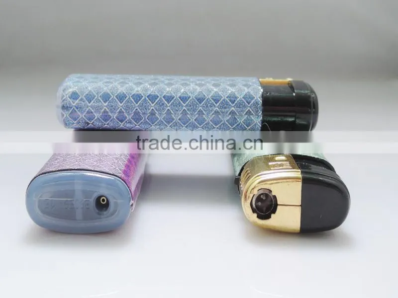 Brand new rechargeable electronic windproof cigarette gas refill lighter wrap paper cigar lighter