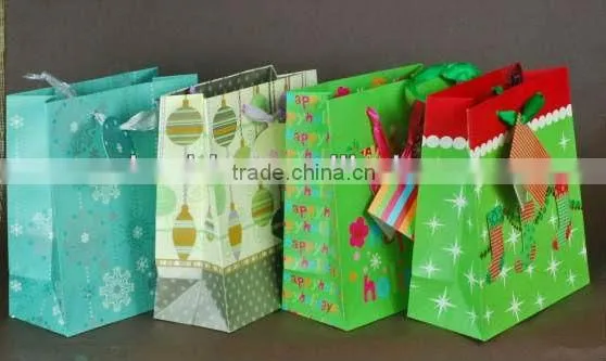 Long Rope Handle Packaging Xmas Paper Bag