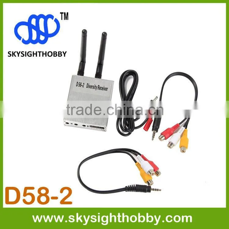 D58-2 DUO5800 5.8Ghz 32CH Wireless AV FPV Diversity Receiver hdmi wireless transmitter and receiver