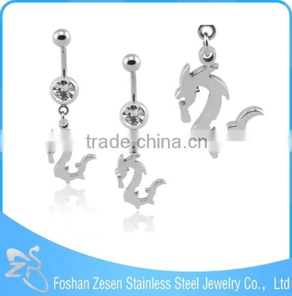 Factory direct sale hypoallergenic women dangle vivid scorpion belly button rings