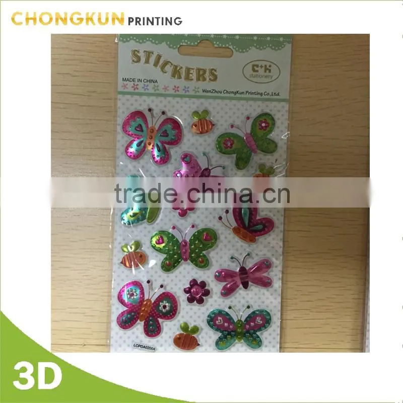 eco friendly kids cartoon 3d foam sticker