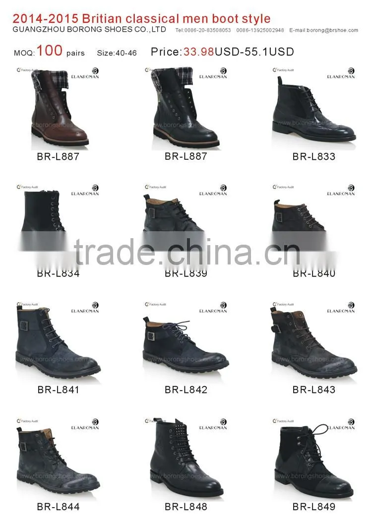 2014 new model shoes man boot