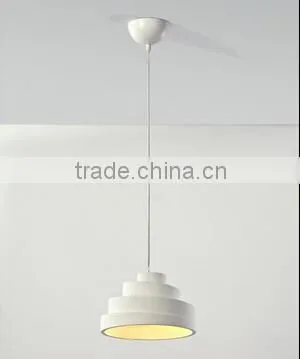 white plaster home modern LED pendant light