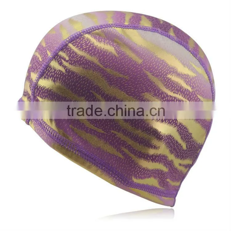 Women beautiful funny lycra swimming cap