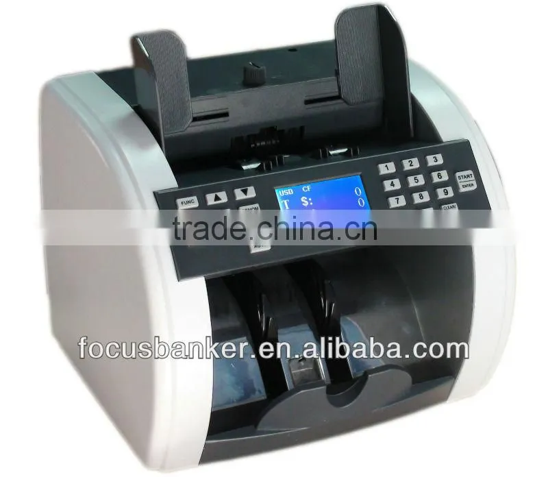 ( hot ! )mix value counting machine/currency counter/money detector with UV MG IR fake note detection for Barbados Dollar(BBD)
