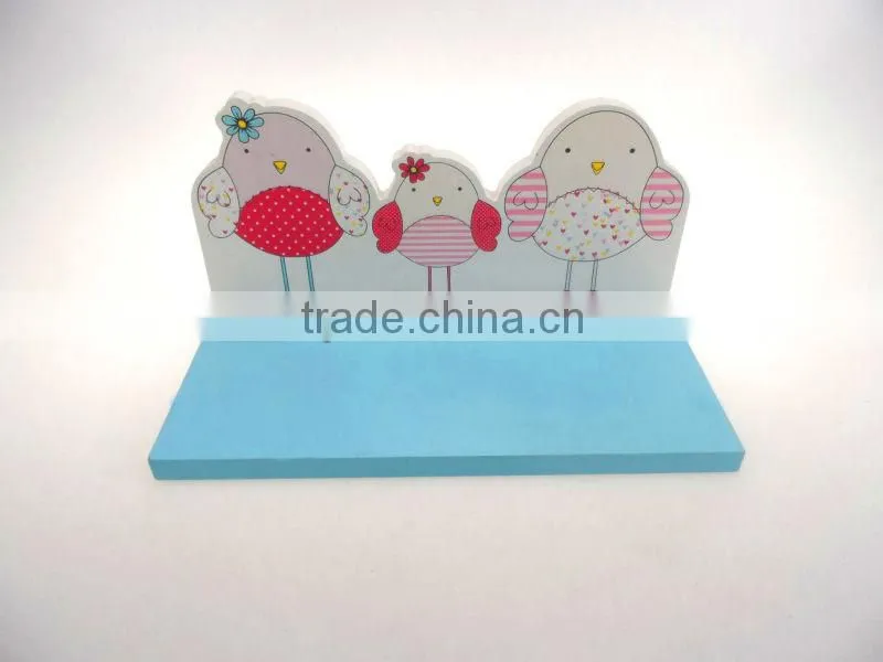 MDF decorative wooden wall shelf wall display