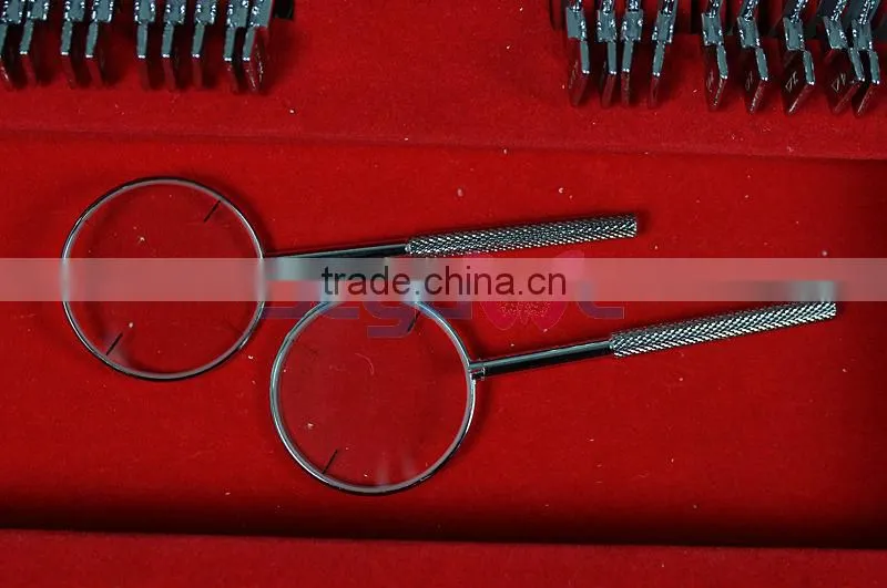 The Latest Top Quality Aluminium Case Metal 266 PCS 36.5 MM Trial Lens Set