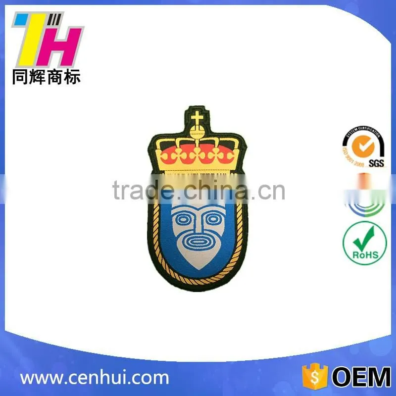 2016 new fashion high quality custom woven patches