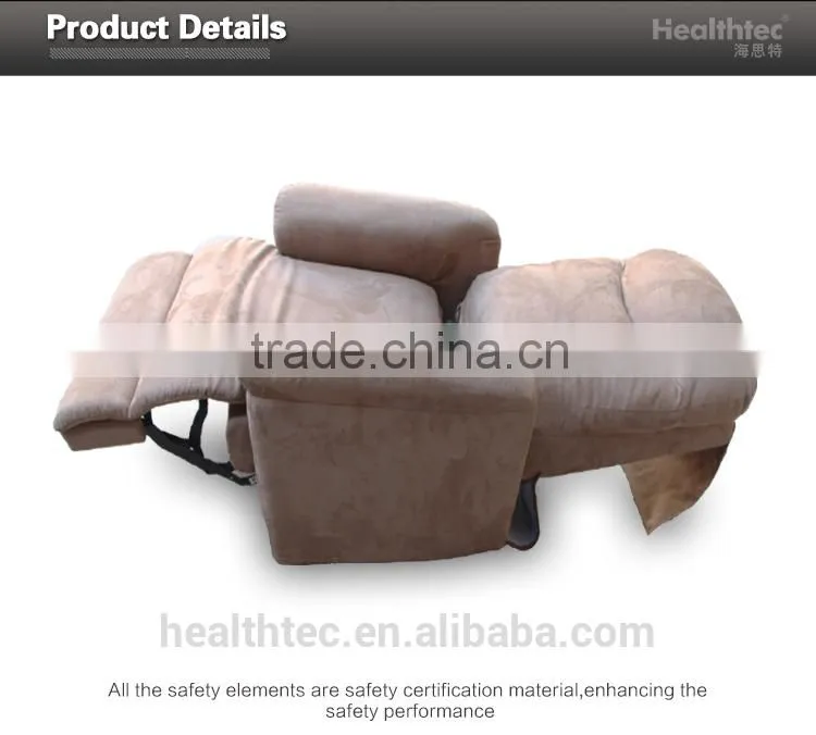 Durable Back Reclining Wooden Sofa Set Furniture