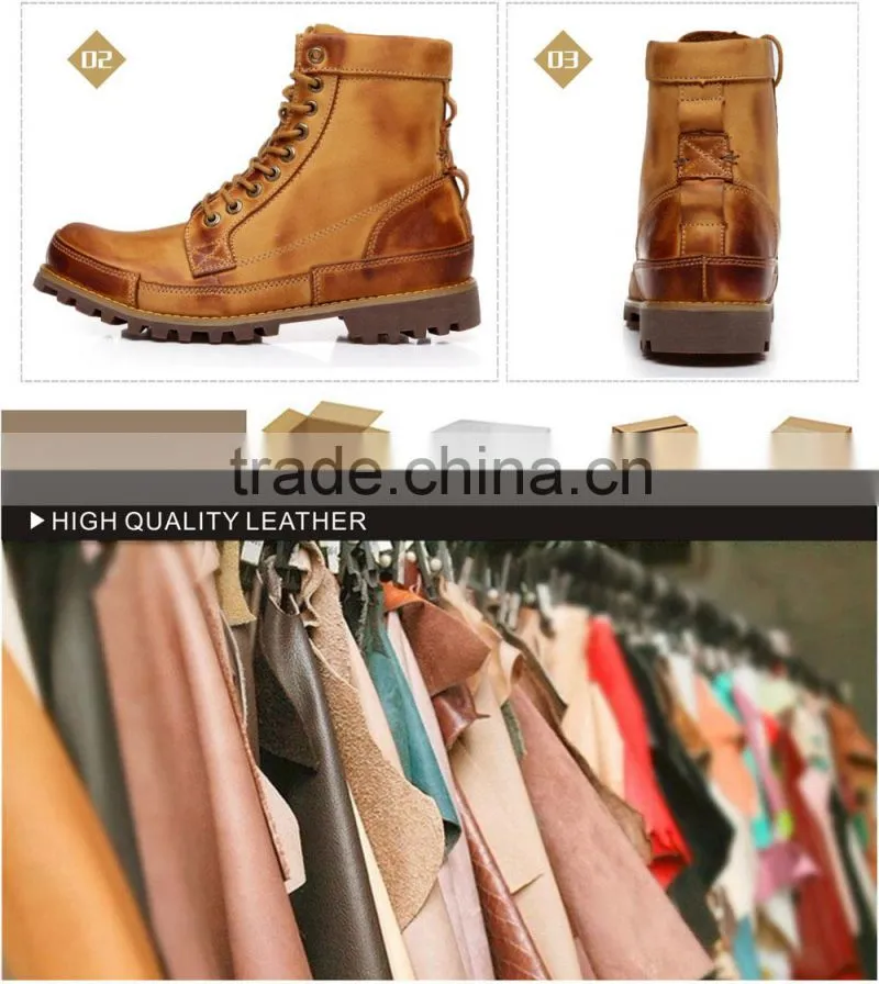 2014 fashion wholesale handmade sole leather men shoes