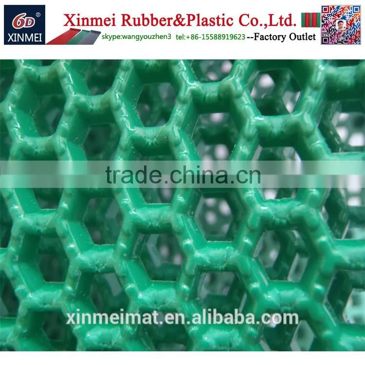 honeycomb hollow out pvc plastic floor Fold able door mat wholesale in rolls