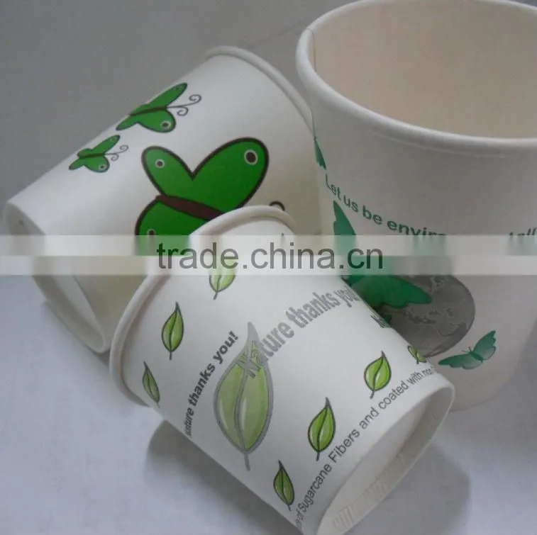 wholesale PLA cups, paper PLA cup,disposable PLA paper cup