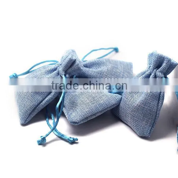 Small Jute Jewelry Pouch