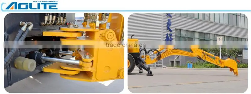LED light mini backhoe by professional chinese manufacturer