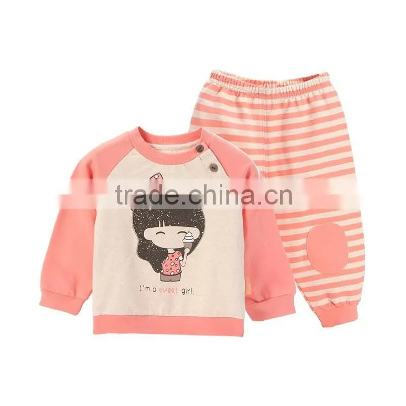 Good combed cotton kids girls set classic bedroom sets kids cartoon