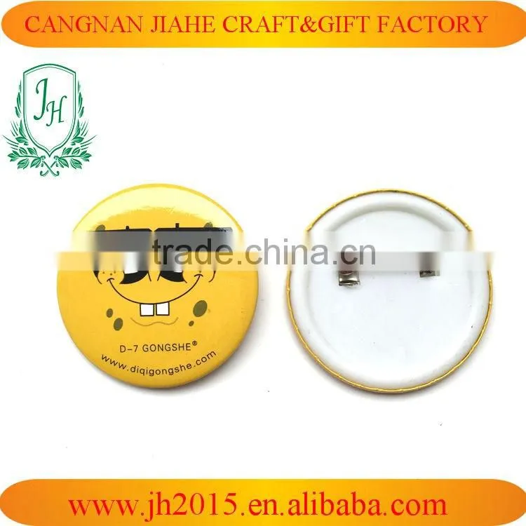Good quality promotional gifts badge custom round safety metal pin badge,tin pin button badge,badge buttons