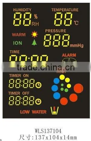 customized five digital led display screen for DVD