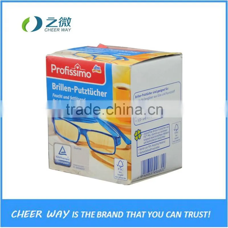 Individual Glasses Lens Screen Cleaning Wet Wipes