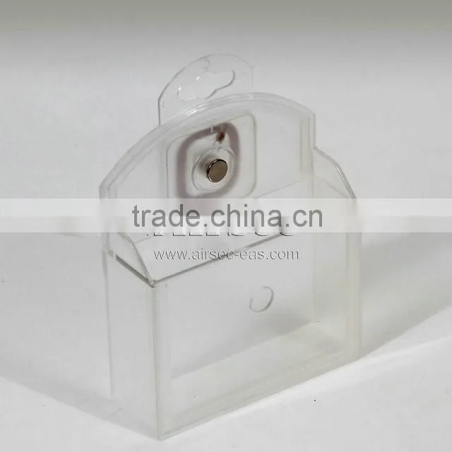 SF368 double battery safer supermarket anti-theft transparent safer box EAS battery display safer
