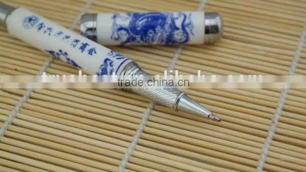 blue and white porcelain pen