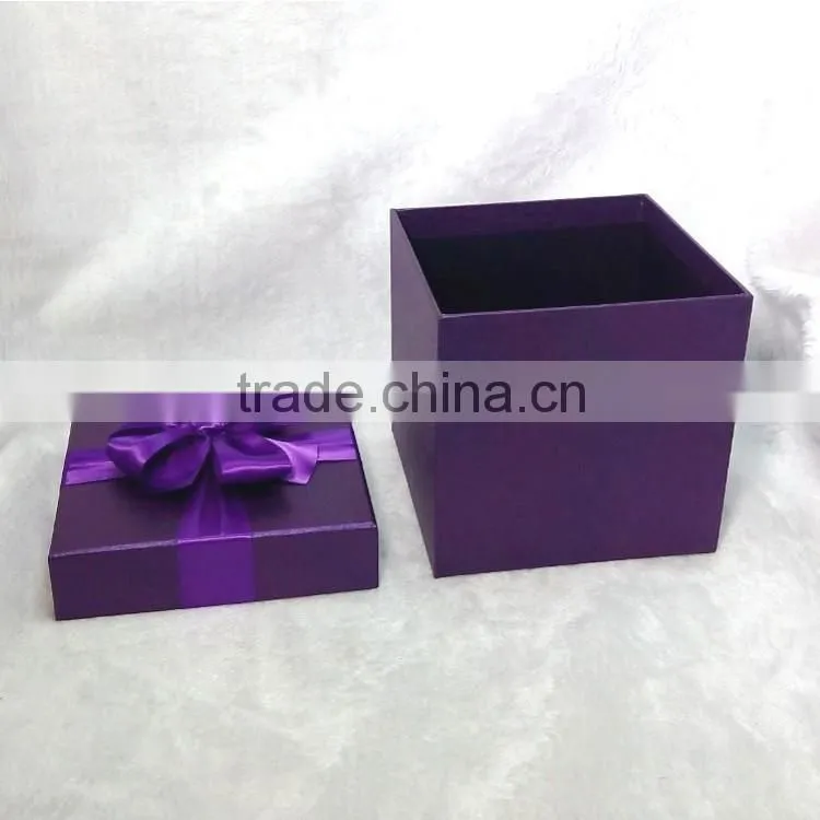 Hot sale square large gift box custom elegant lover wedding gift paper box