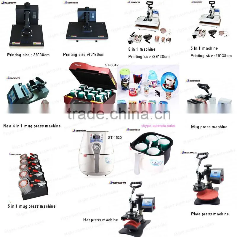 Sunmeta 3d sublimacion heat press machine ,coffee mug printing machine st3042