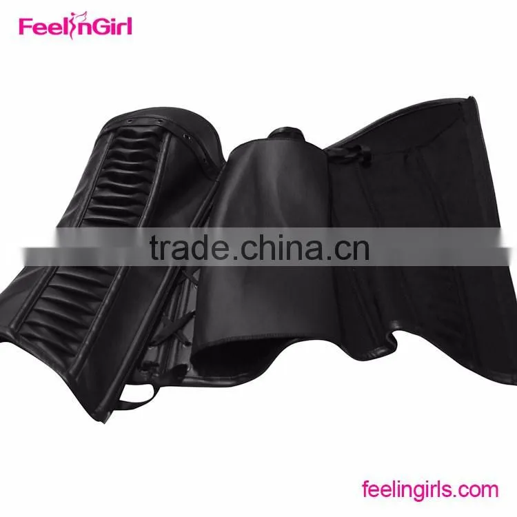 2016 Black Underbust Costume Woman Corset Steampunk Wholesale