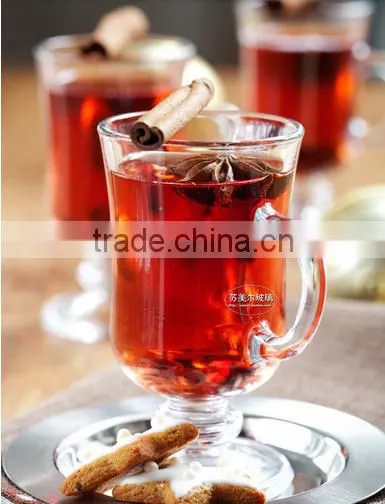 Unleaded latte coffee mug inspissate transparent Irish coffee glass cup with handle