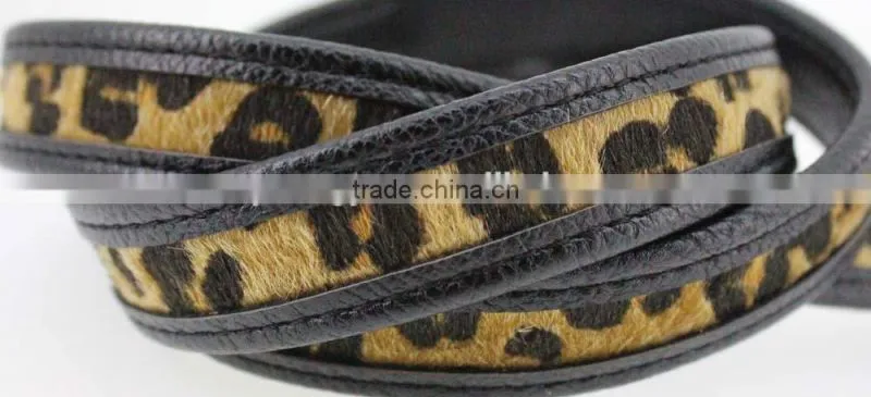 NEW Casual PU belt for fashion dress with PU faux fur leather China factory wasit belt for lady