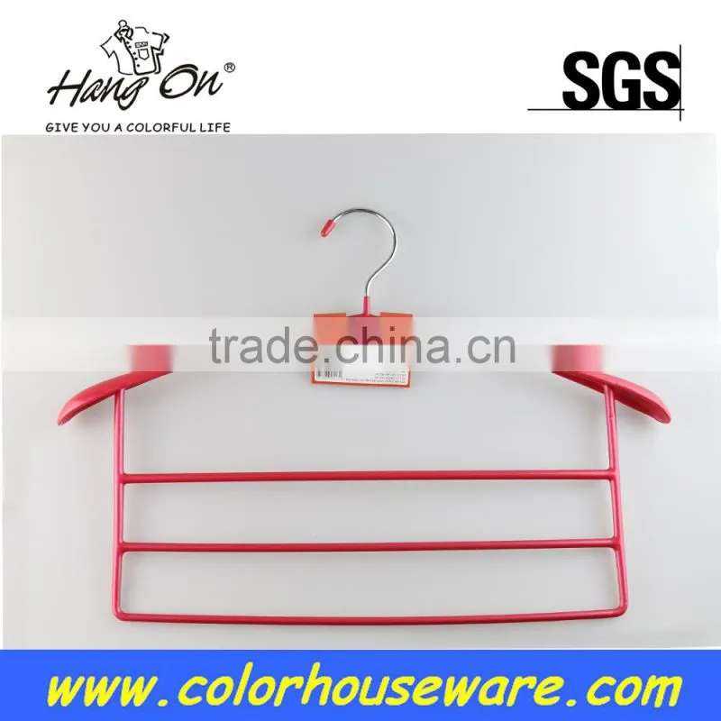 Chrome hook pvc coated metal hanger for towel