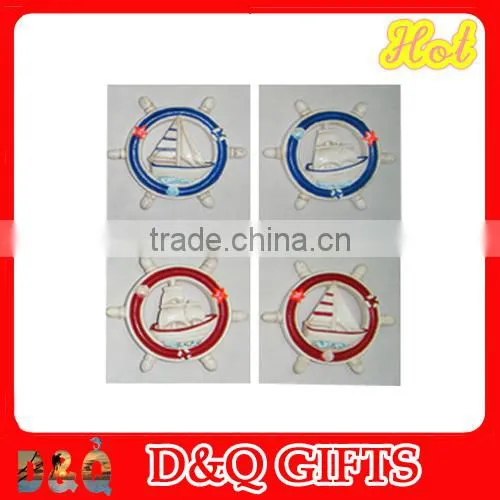 2015 New Design Steering Wheel Shaped Poly Magnet for Souvenir