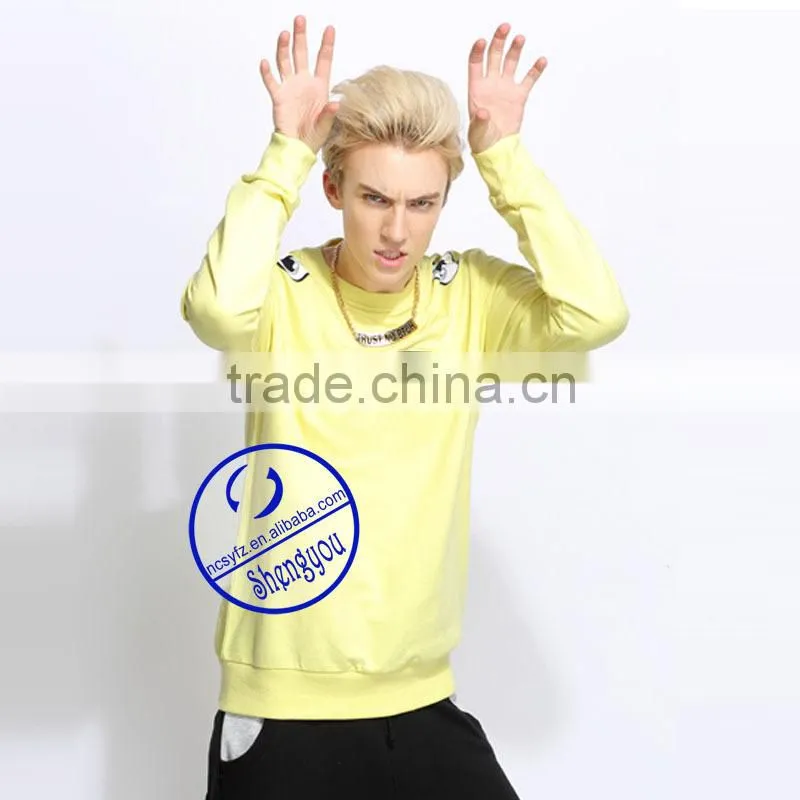 2015 Custom Best Quality Mens Pullover Sweatshirts with Printing