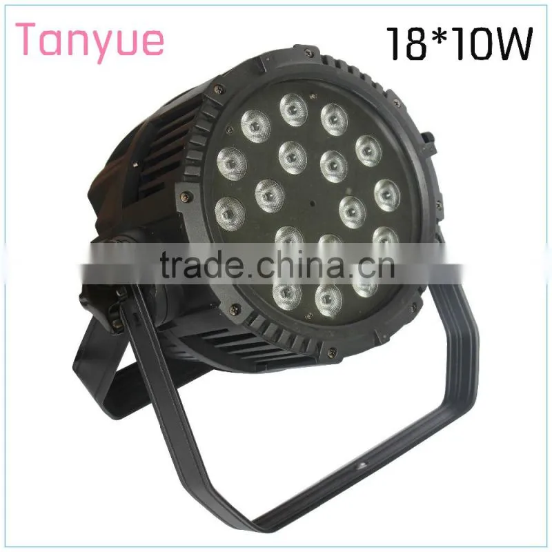 hanging led par lights 18pcs*10w RGBWA led working light led par light water proof