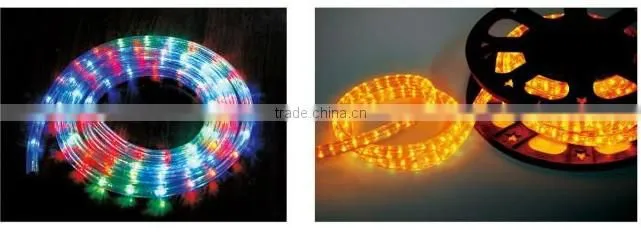 Steady LED rope light( 2wires) led duralight CE, GS, RoHS LED decorative light Christmas light