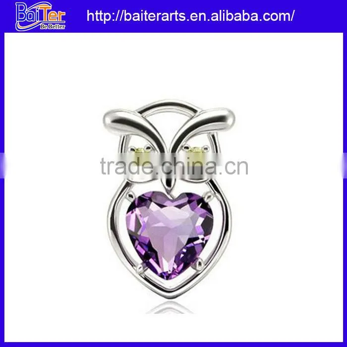Fashion Austrian Crystals Pendant, 925 Sterling Silver Paved Diamond Pentagram Pendant