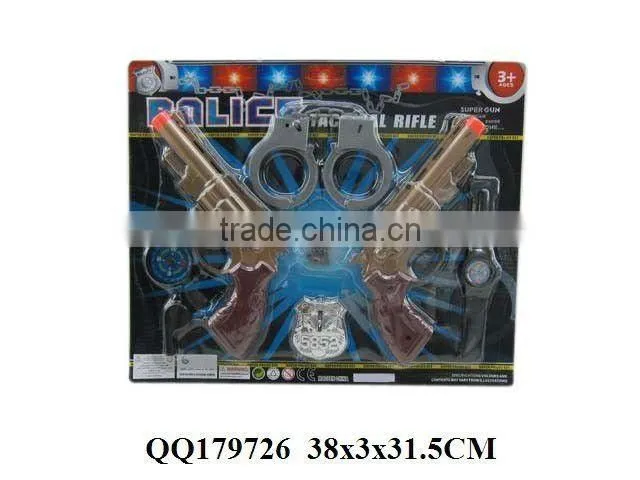 Lifelike police play set, plastic police game