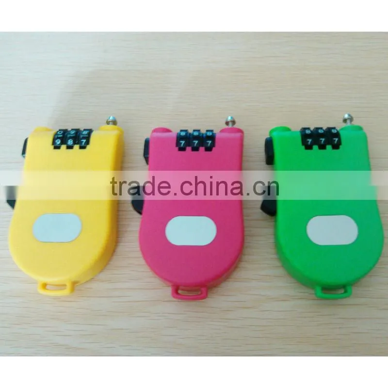 Original design ABS security Wire Combination Padlock of more colors