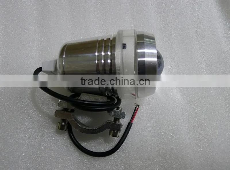12V Black 30W U2 LED Laser Gun Day waterproof Spot Light Motorcycle Driving Front Headlight