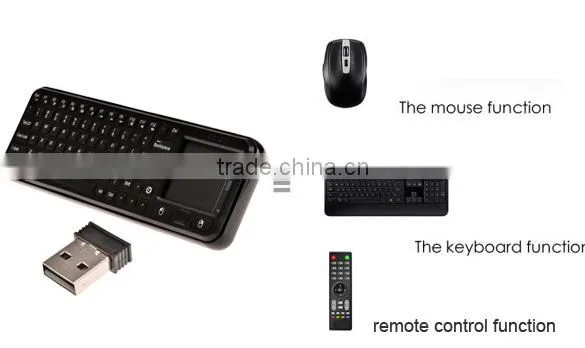 New Fashion RC8 Remote Control USB Cheap Wireless Keyboard And Mouse SV022342