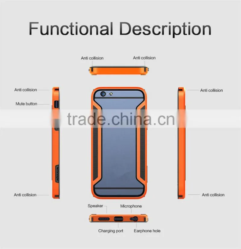 For Apple iPhone 6 Armor-Border series bumper case