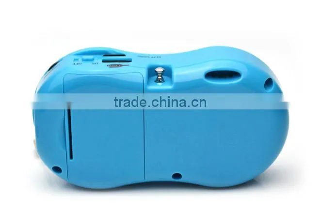 Robot-168 portable card speaker, speaker with TF/Micro SD card/USB disks,fm radio