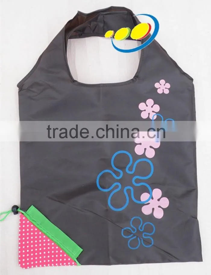 Colorful foldable nylon shopping bag strawberry bag