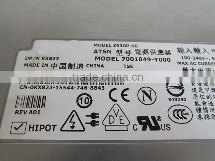 For Dell Poweredge 2900 930W 0KX823 Power Supply KX823 CN-0KX823 A930P-00 Z930P-00 7001049-Y000 PSU
