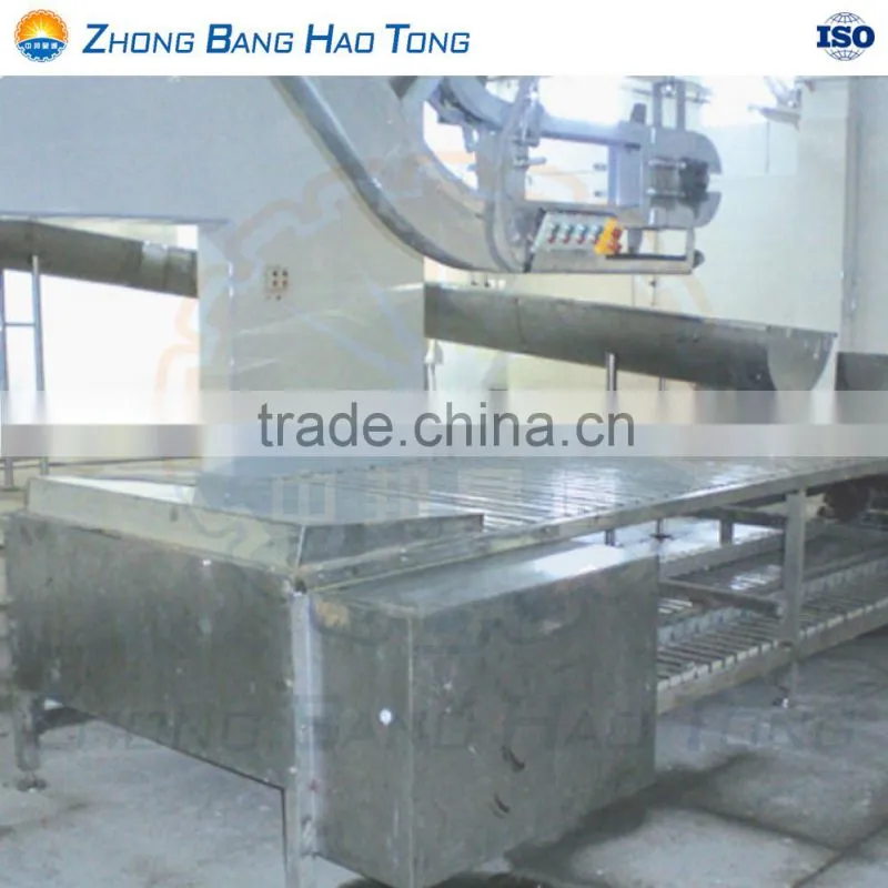 200 type pig hair removing machine with pig processing conveyor hooking table